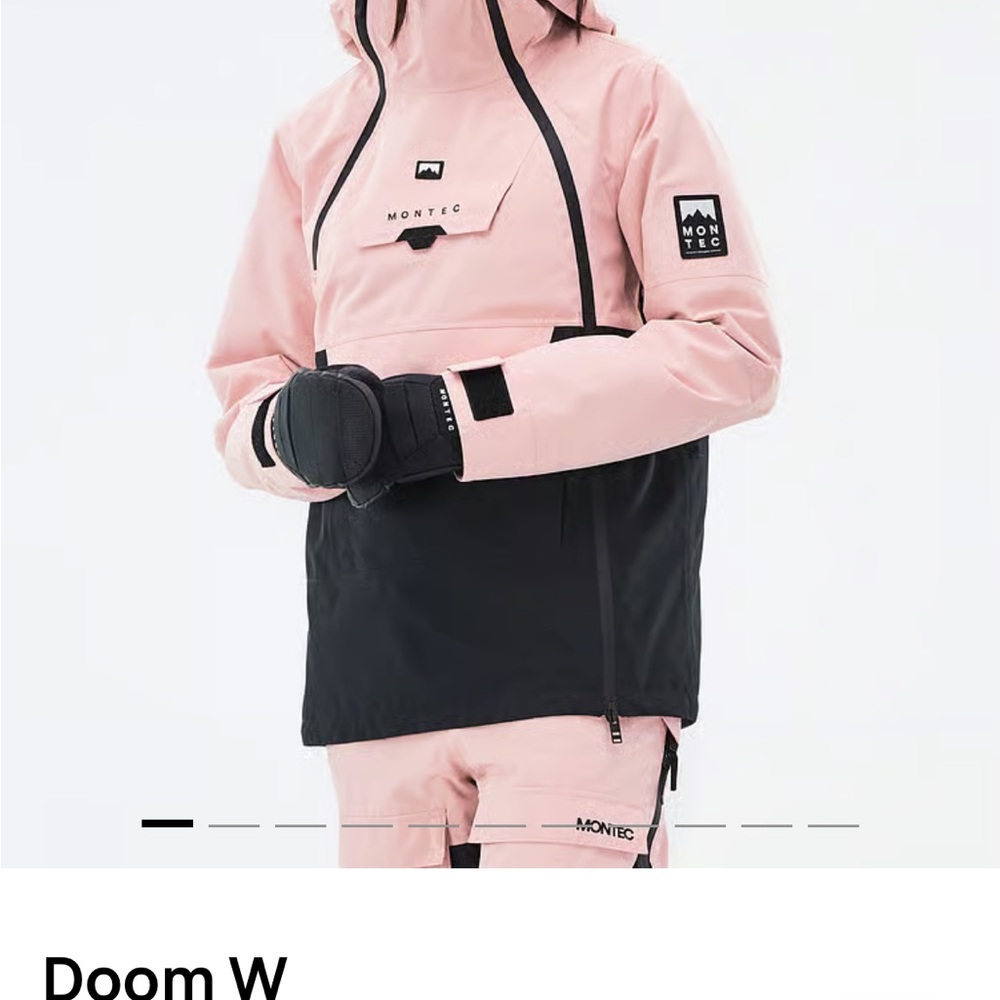 Montec Pink and Black Ski Jacket